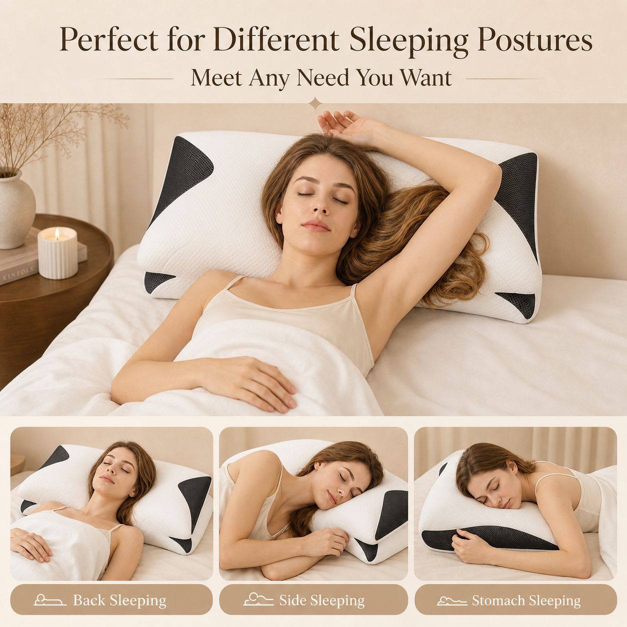 Lyranoa Contour Sleep Pillow